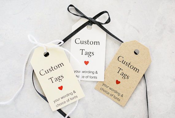 Custom favor tag